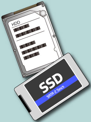 HDDとSSD併用のイメージ画像